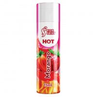 Gel Hot Comestível Saboroso 15 ml For Sexy - Morango